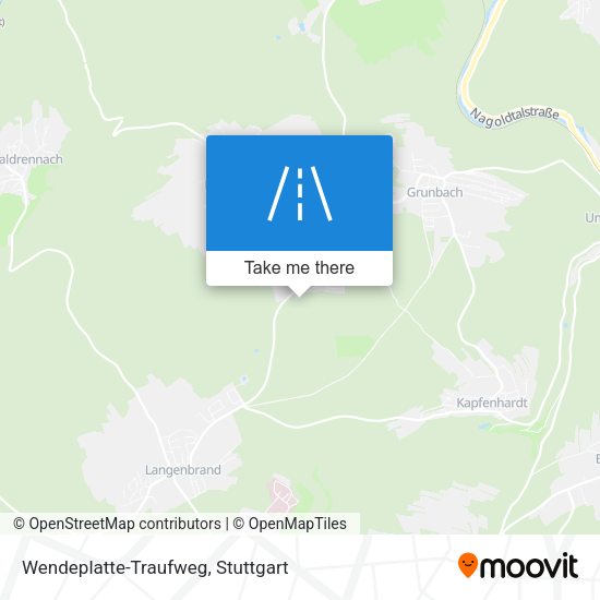 Wendeplatte-Traufweg map