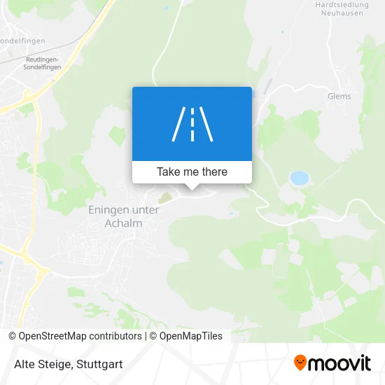 Карта Alte Steige