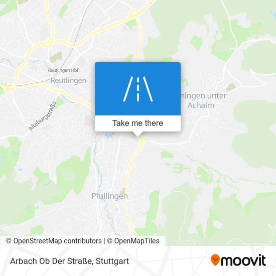 Карта Arbach Ob Der Straße