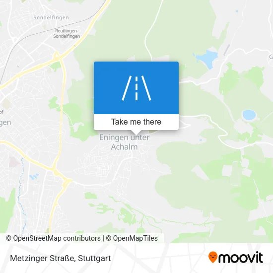 Карта Metzinger Straße