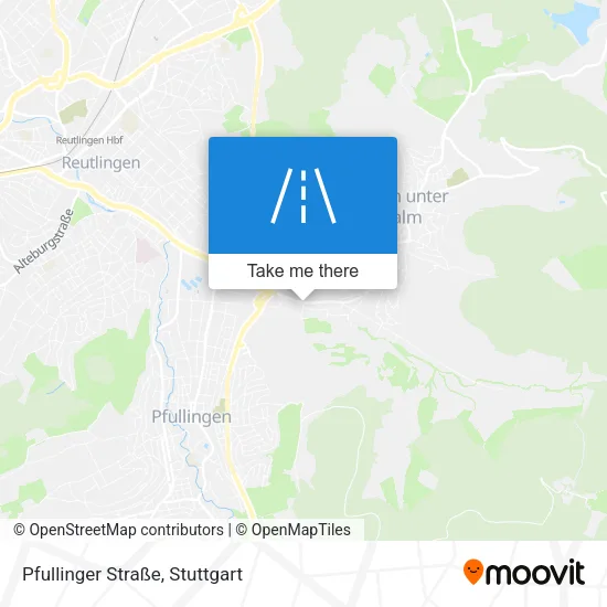 Карта Pfullinger Straße