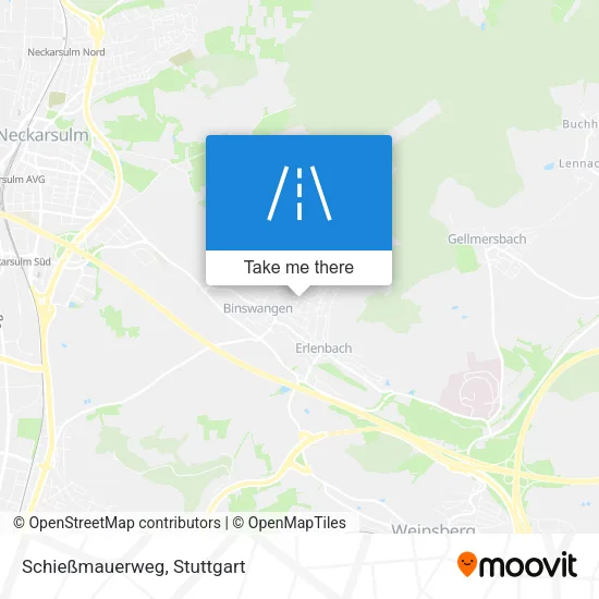 Карта Schießmauerweg