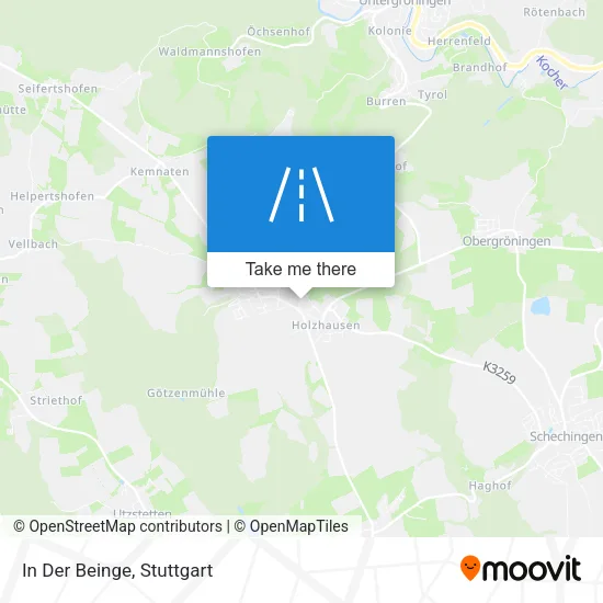 Карта In Der Beinge