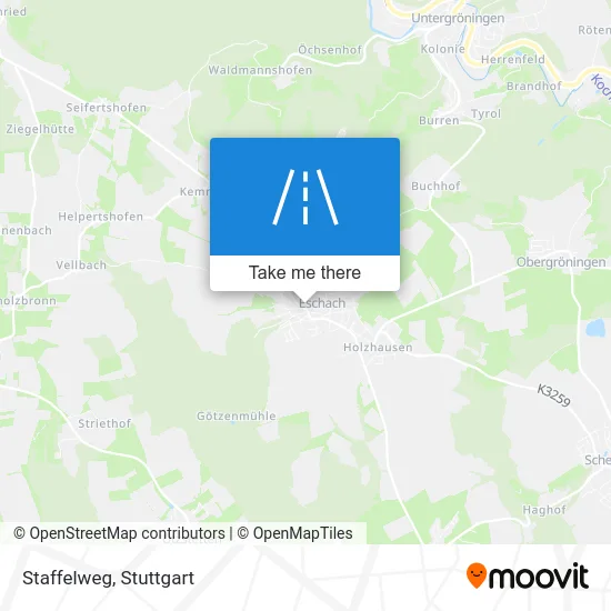 Карта Staffelweg