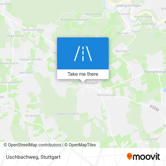 Карта Uschbachweg