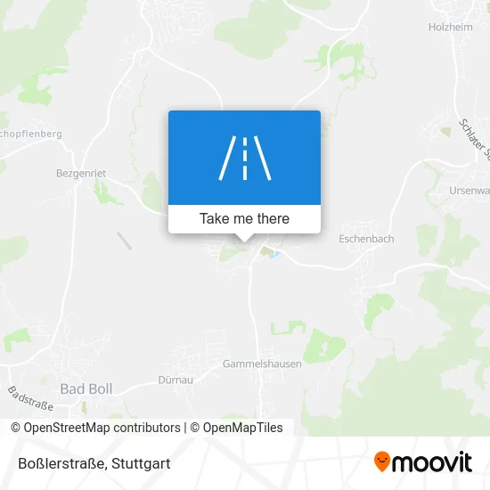 Карта Boßlerstraße