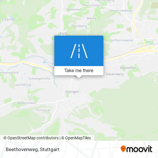 Beethovenweg map
