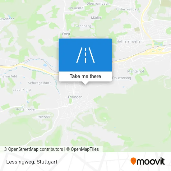 Lessingweg map