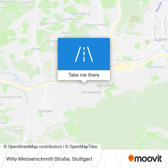 Карта Willy-Messerschmitt-Straße
