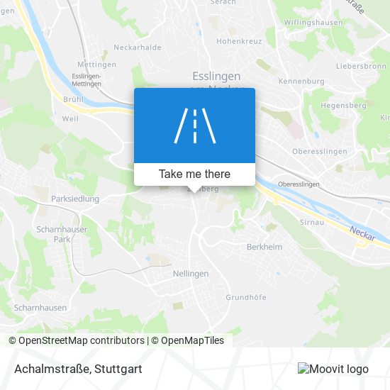 Карта Achalmstraße