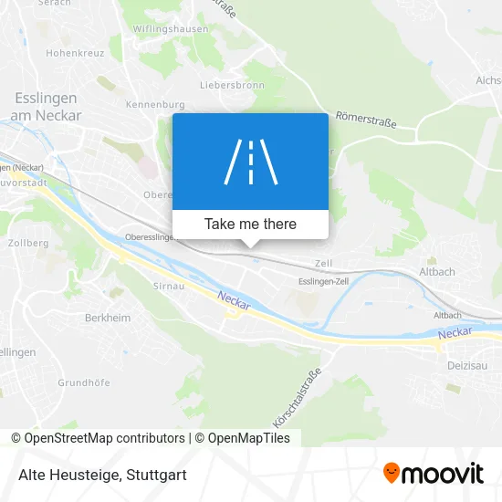 Карта Alte Heusteige