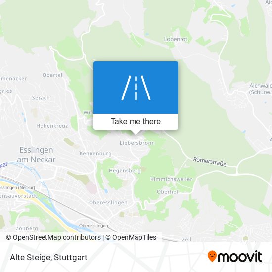 Карта Alte Steige