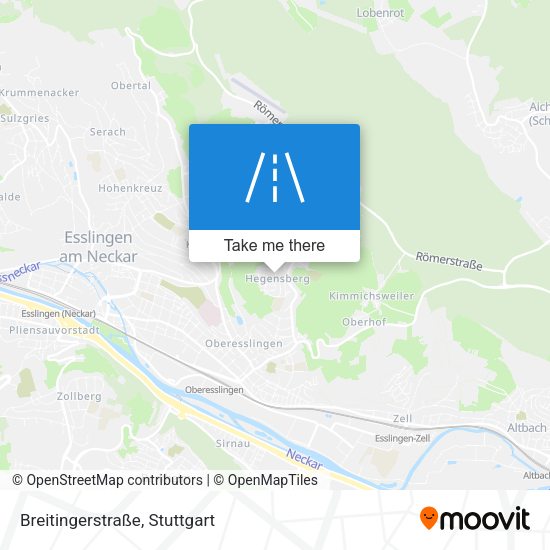 Breitingerstraße map