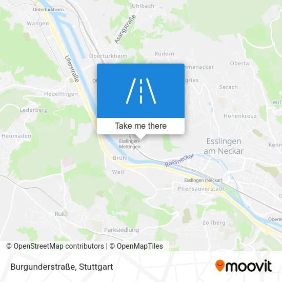 Карта Burgunderstraße