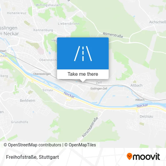 Карта Freihofstraße