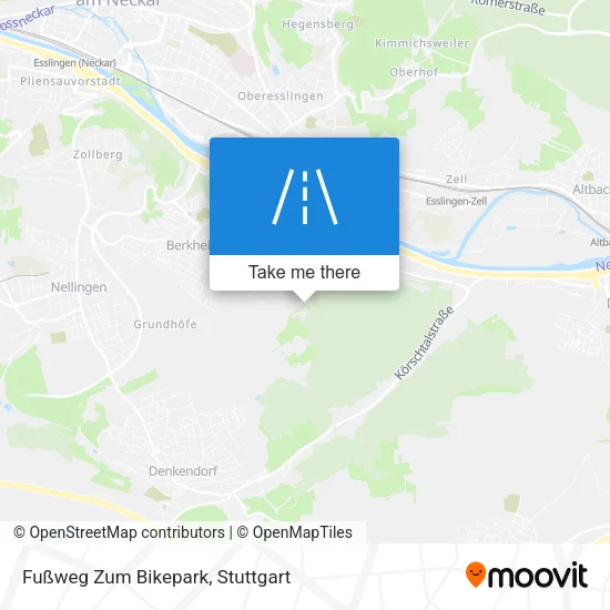 Карта Fußweg Zum Bikepark