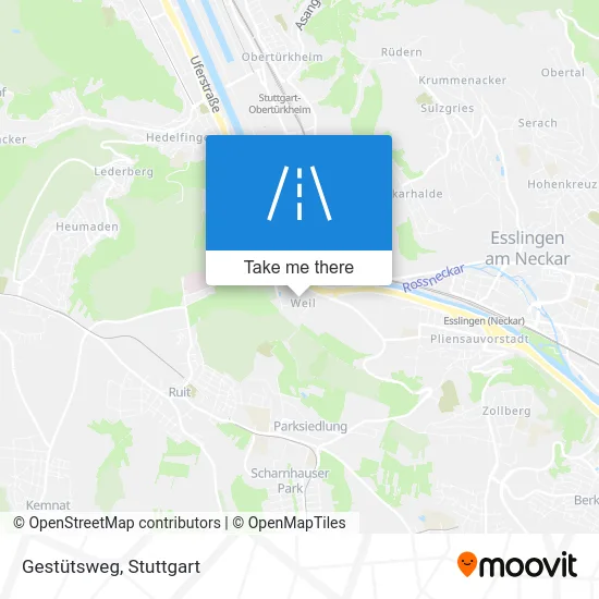 Карта Gestütsweg