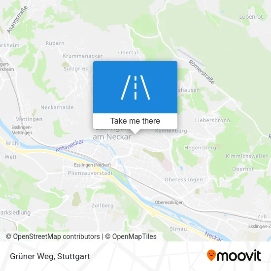 Grüner Weg map