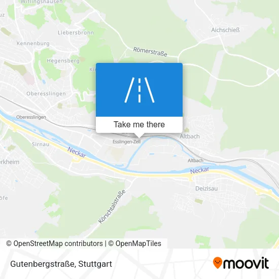 Карта Gutenbergstraße