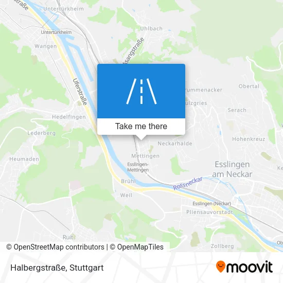Карта Halbergstraße