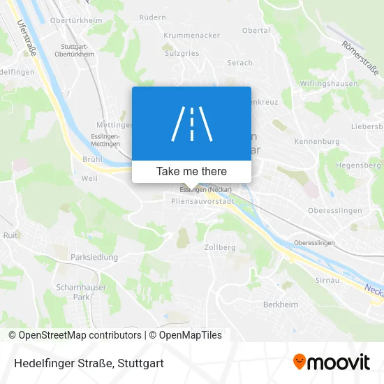 Карта Hedelfinger Straße
