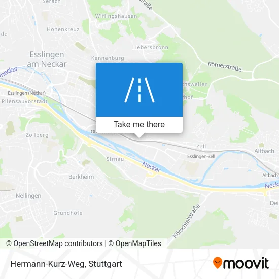 Карта Hermann-Kurz-Weg