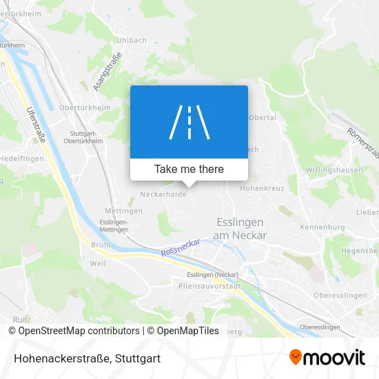 Карта Hohenackerstraße