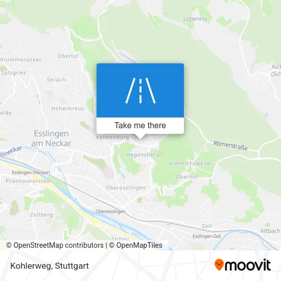 Kohlerweg map