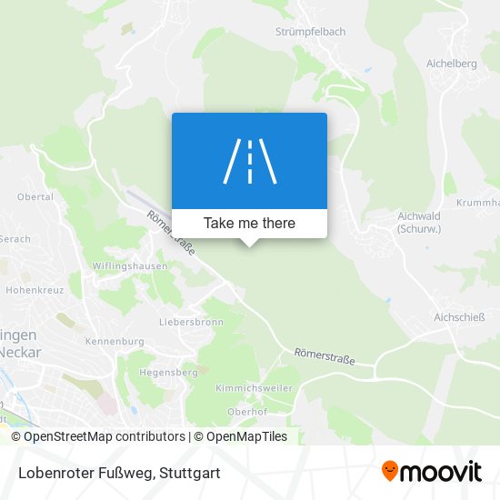 Lobenroter Fußweg map