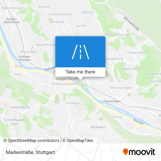 Maillestraße map