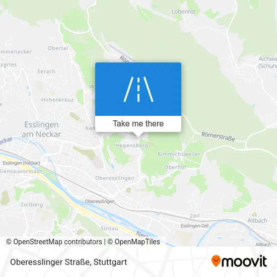 Карта Oberesslinger Straße