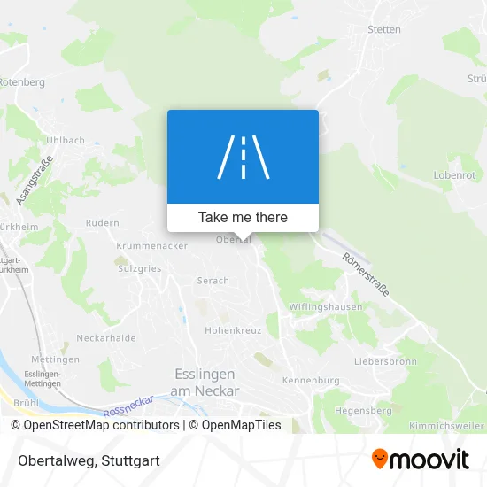 Obertalweg map