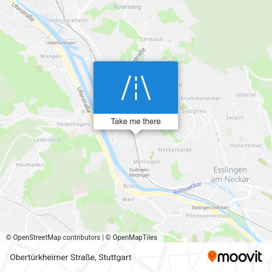 Obertürkheimer Straße map