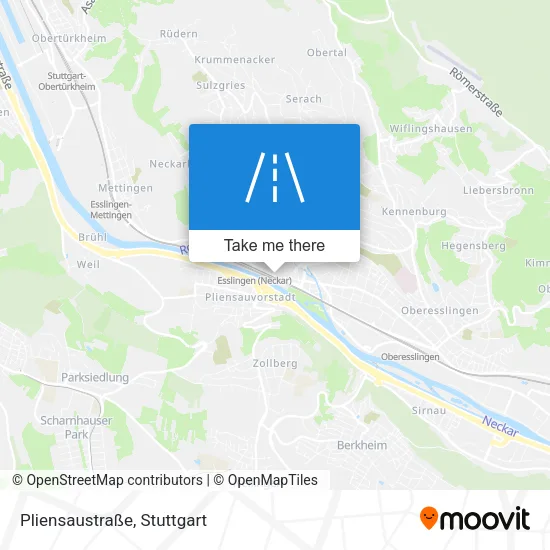 Карта Pliensaustraße