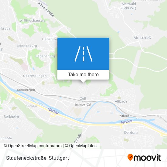 Staufeneckstraße map