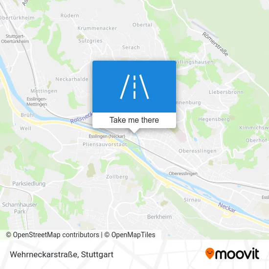 Карта Wehrneckarstraße