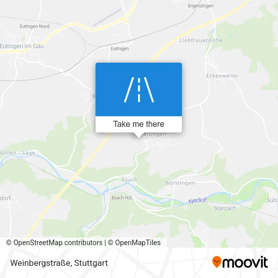 Карта Weinbergstraße