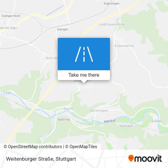 Weitenburger Straße map