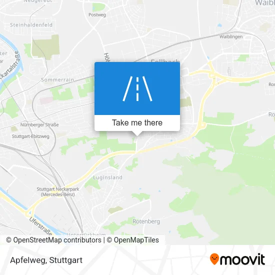 Карта Apfelweg
