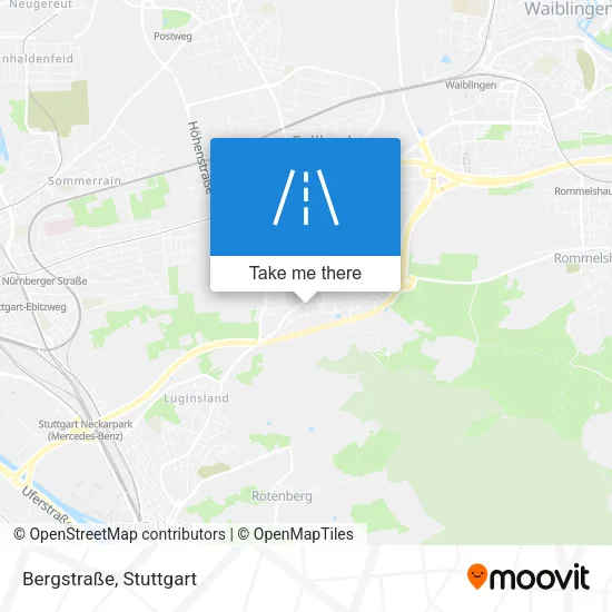 Карта Bergstraße