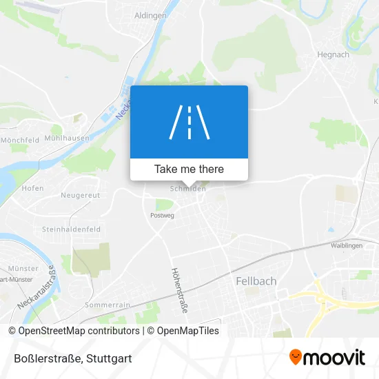 Карта Boßlerstraße