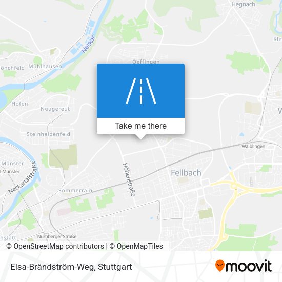 Elsa-Brändström-Weg map