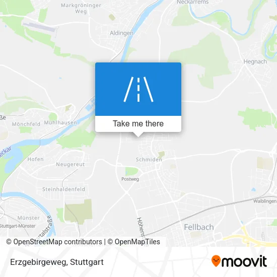 Карта Erzgebirgeweg
