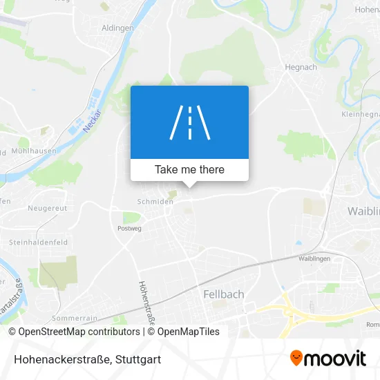 Карта Hohenackerstraße