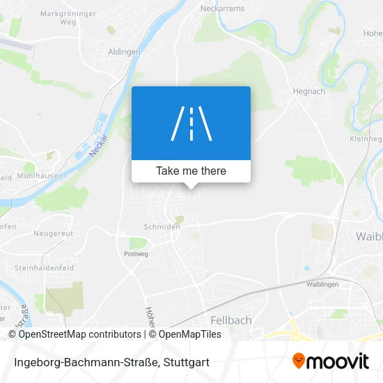 Карта Ingeborg-Bachmann-Straße