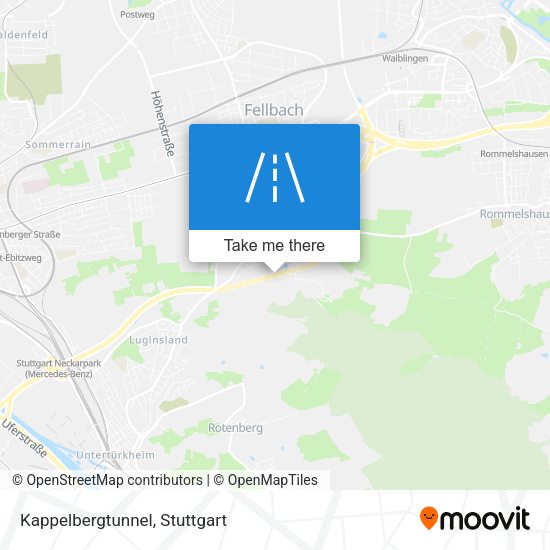 Kappelbergtunnel map