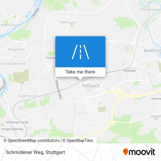 Карта Schmidener Weg
