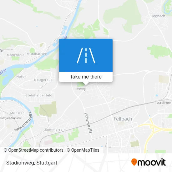 Карта Stadionweg