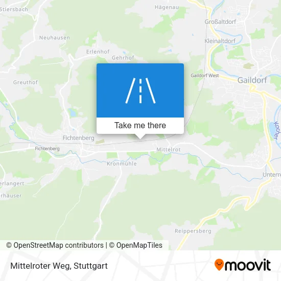 Карта Mittelroter Weg