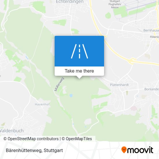 Bärenhüttenweg map